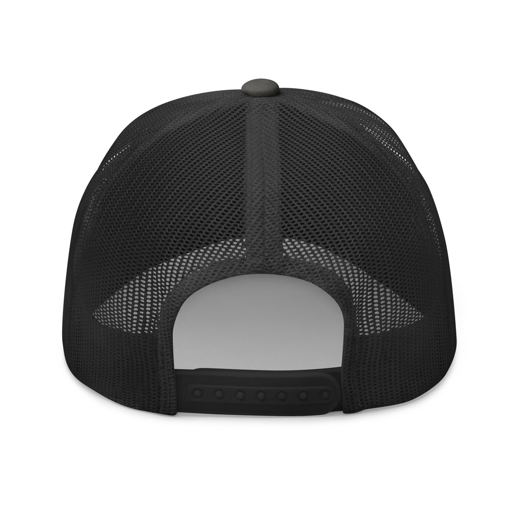 Embroidered Skull Trucker Cap